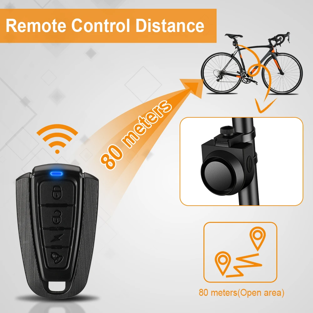 Anti-Diebstahl Fahrrad Motorrad Alarm Sicherheitssystem Fahrrad – Image 3