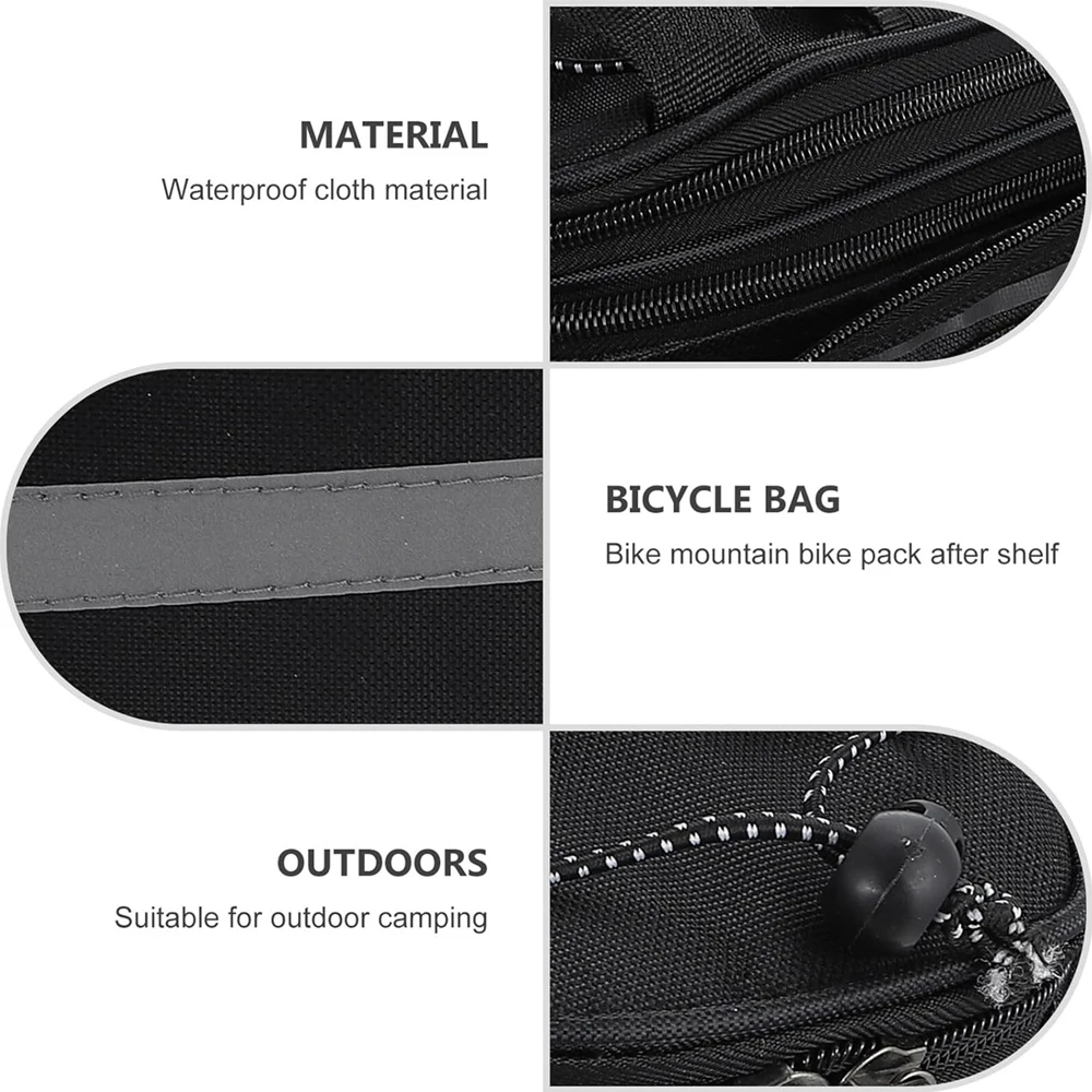 Fahrrad-Gepäckträgertasche, Große Fahrradtasche – Immagine 4