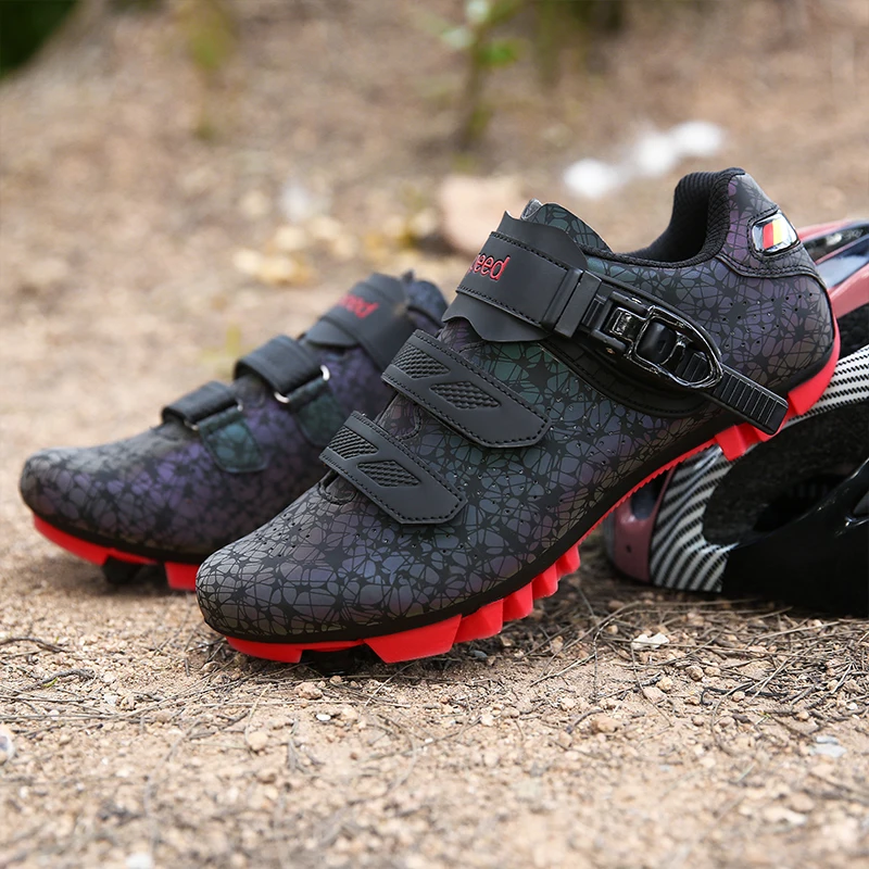 Herren Radsportschuhe Rennrad-Sneaker mit Cleats Selbstverriegelnde – Image 3