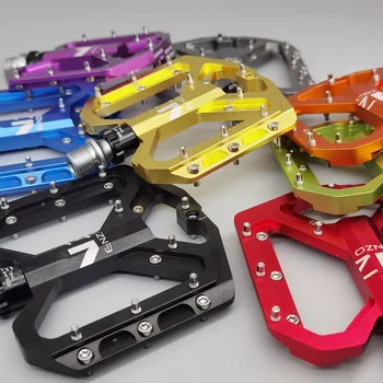Mountainbike Pedale MTB Pedal Aluminium Fahrrad Breite Plattform Flache Pedale 9/16 "Versiegelt Lager Fahrrad