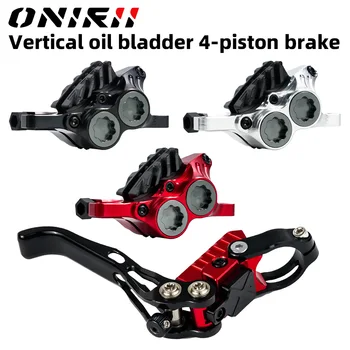 Iiipro Vertikal zylinder MTB Bremse 4 Kolben hydraulische Scheiben bremse Fahrrad für volle interne Kabel