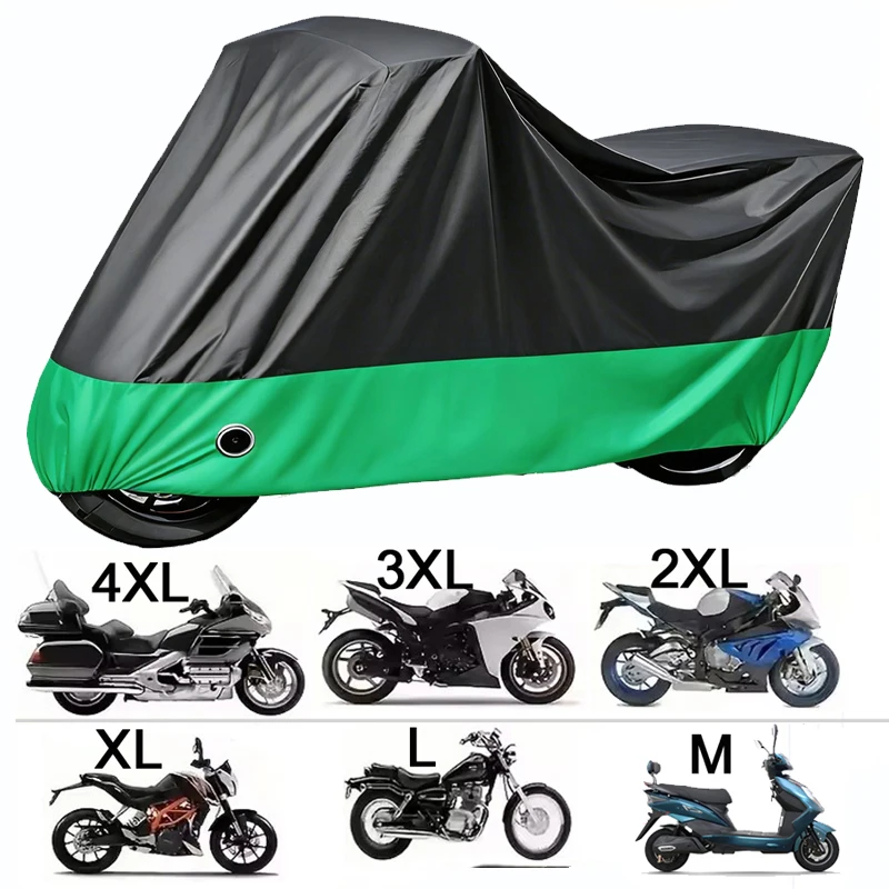 Motorrad-Wasserdichte Abdeckung Universeller Outdoor-Schutz Staubdichte Motorrad-Regenabdeckung Sonnenschutz