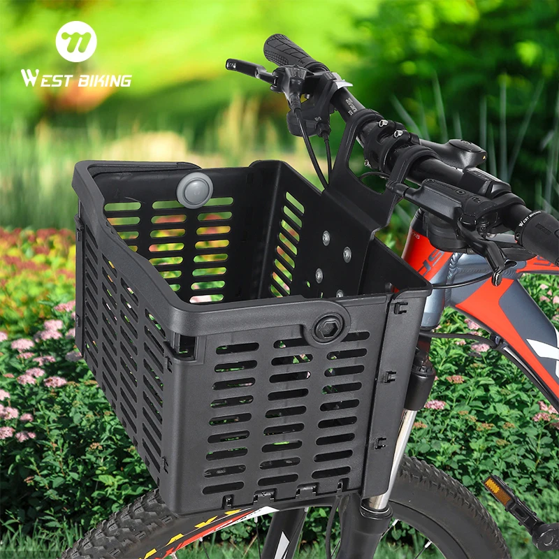WEST BIKING Faltbarer Fahrradkorb Tragbarer MTB Rennrad Lenker Vorderer Aufbewahrungskorb Multifunktionales