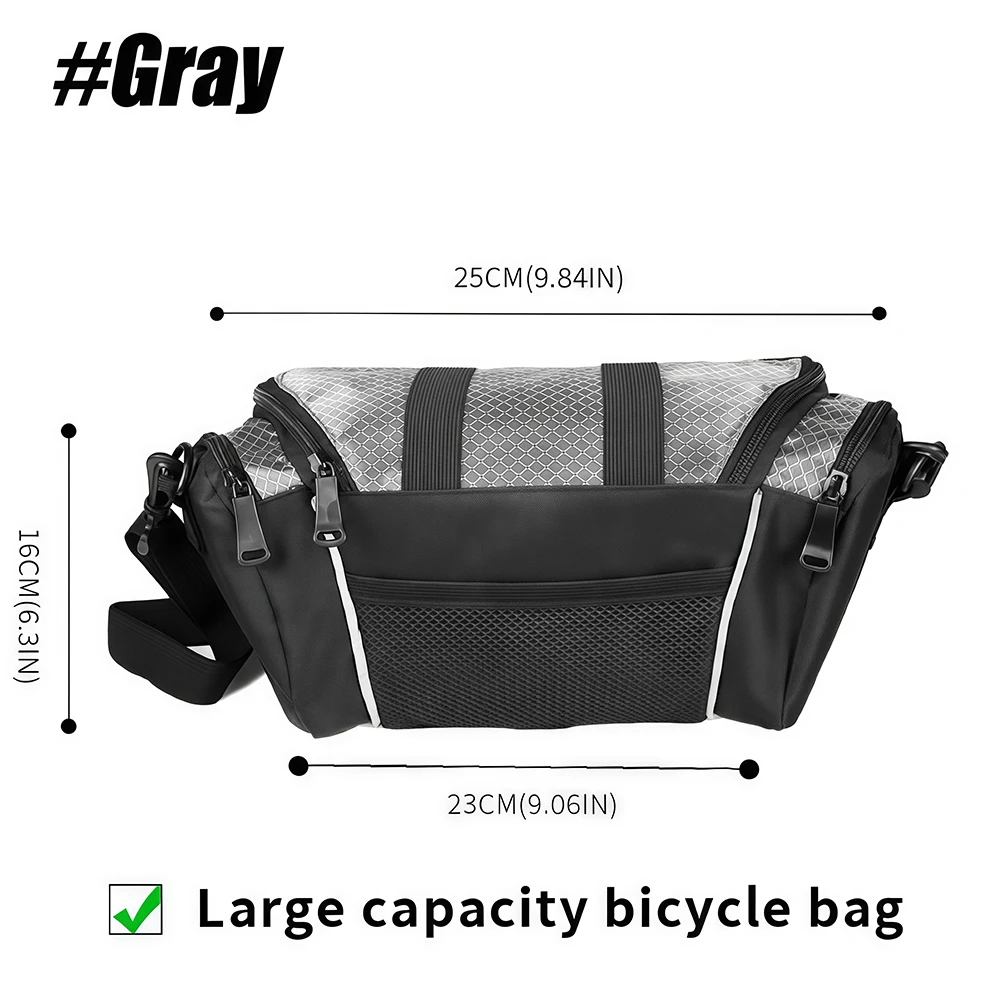 Kleine Fahrrad-Lenkertasche Praktische Vordere Fahrradtasche Aufbewahrungsbeutel mit Schultergurt Kleine