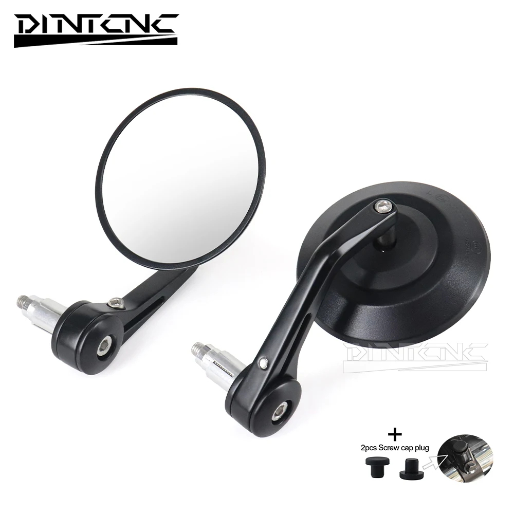 1 Paar 7/8" 22mm Motorrad Rückspiegel Universal Scooter Bar End Lenker Big Vision 95mm Rückspiegel Zubehör