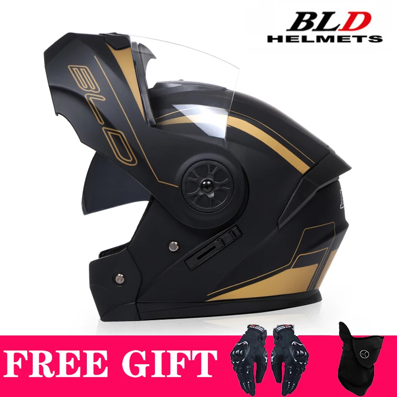 Geschenke Neuer Klapphelm Motorradhelm Doppellinse – Bild 5