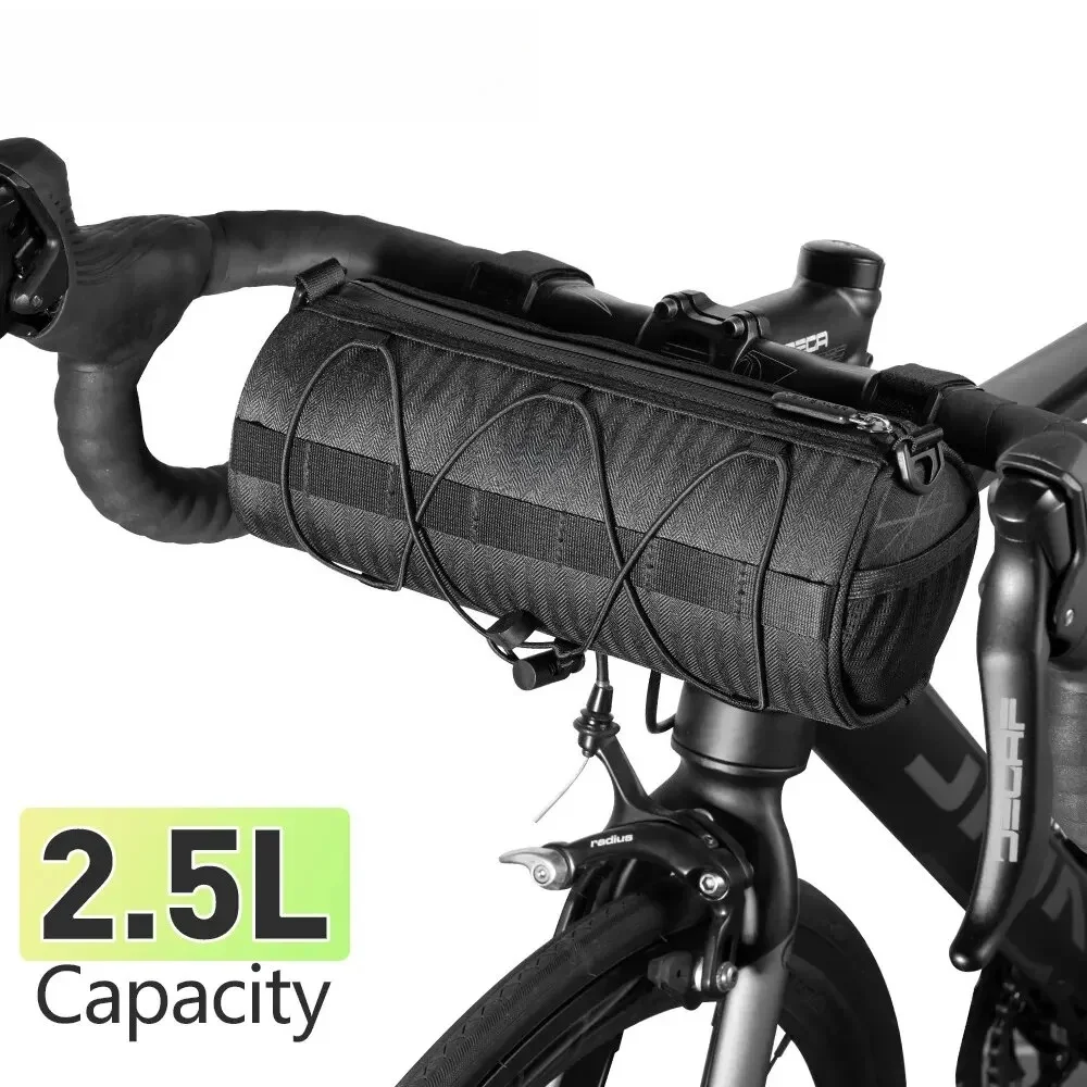 Multifunktionale Fahrrad-Lenkertasche, Tragbare Rahmen-Schultertasche für Outdoor-Radfahren, Reisen