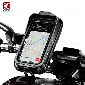 Wasserdichter Motorrad-Telefonhalter, universelle Fahrrad-Lenkerhalterung, Navigationshalterung