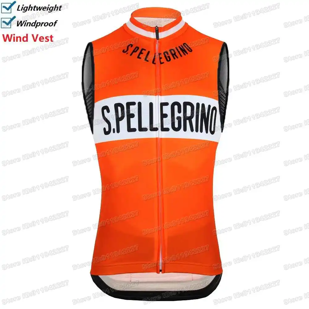 Klassische Retro Team Radfahren Weste Winddicht Männer Vintage Wind – Immagine 3