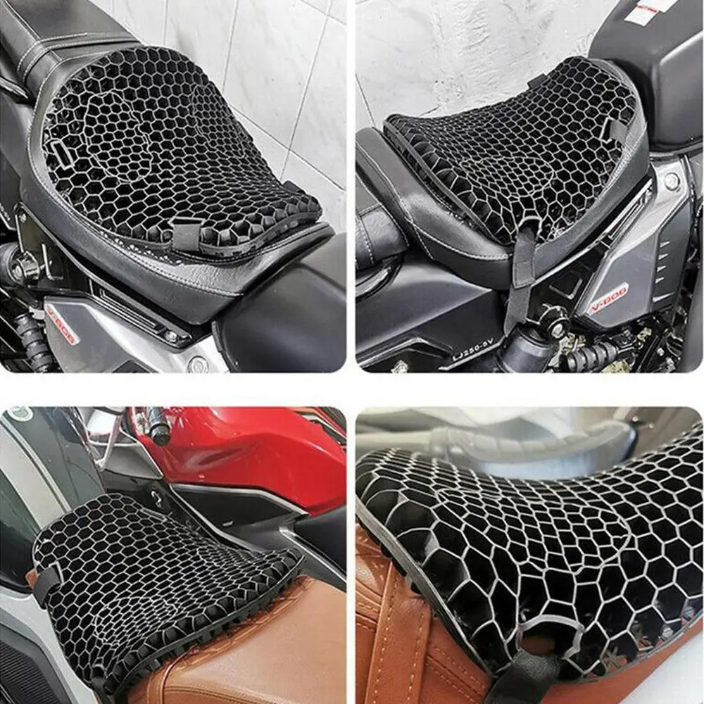 Gel Honeycomb Motorrad Kissen Universal Komfort Dämpfung Absorbieren – Image 3