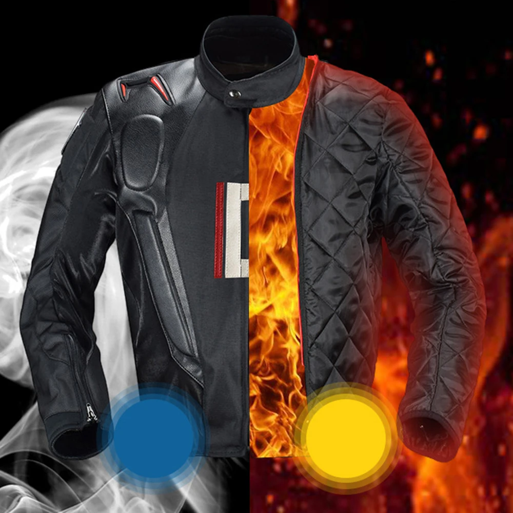 Motorrad Jacke Winter Kalt-proof Motorrad Racing Kleidung Moto – Image 4