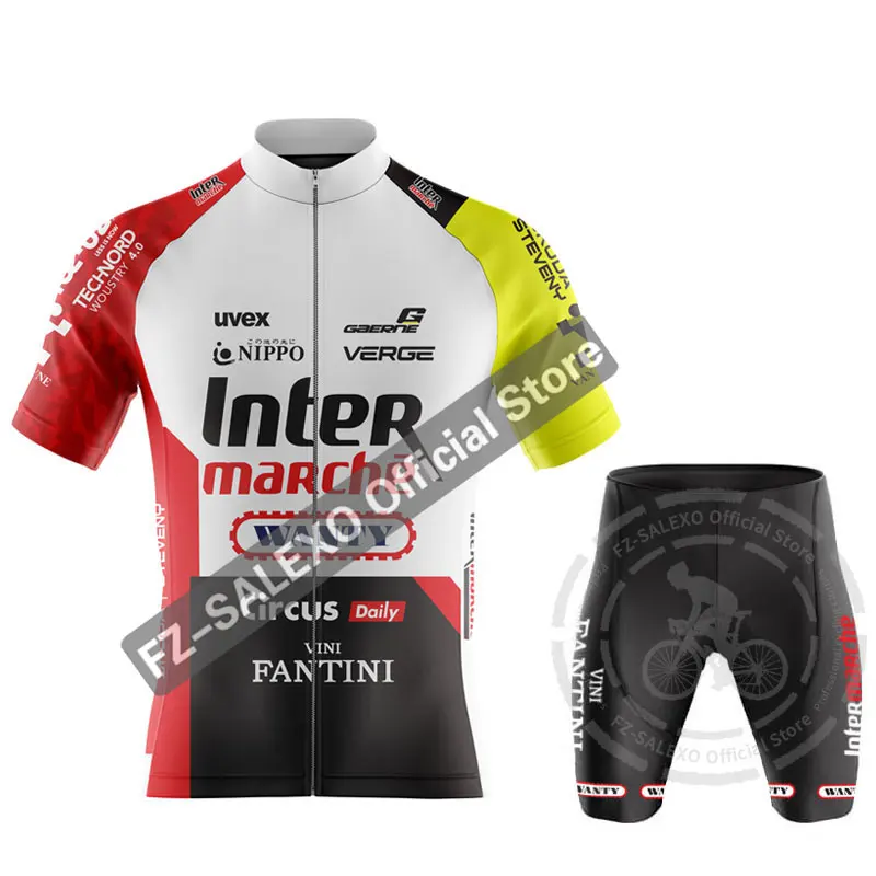 Radfahren Jersey Sommer Sets männer Kurzarm Radfahren Jersey 19D – Image 3