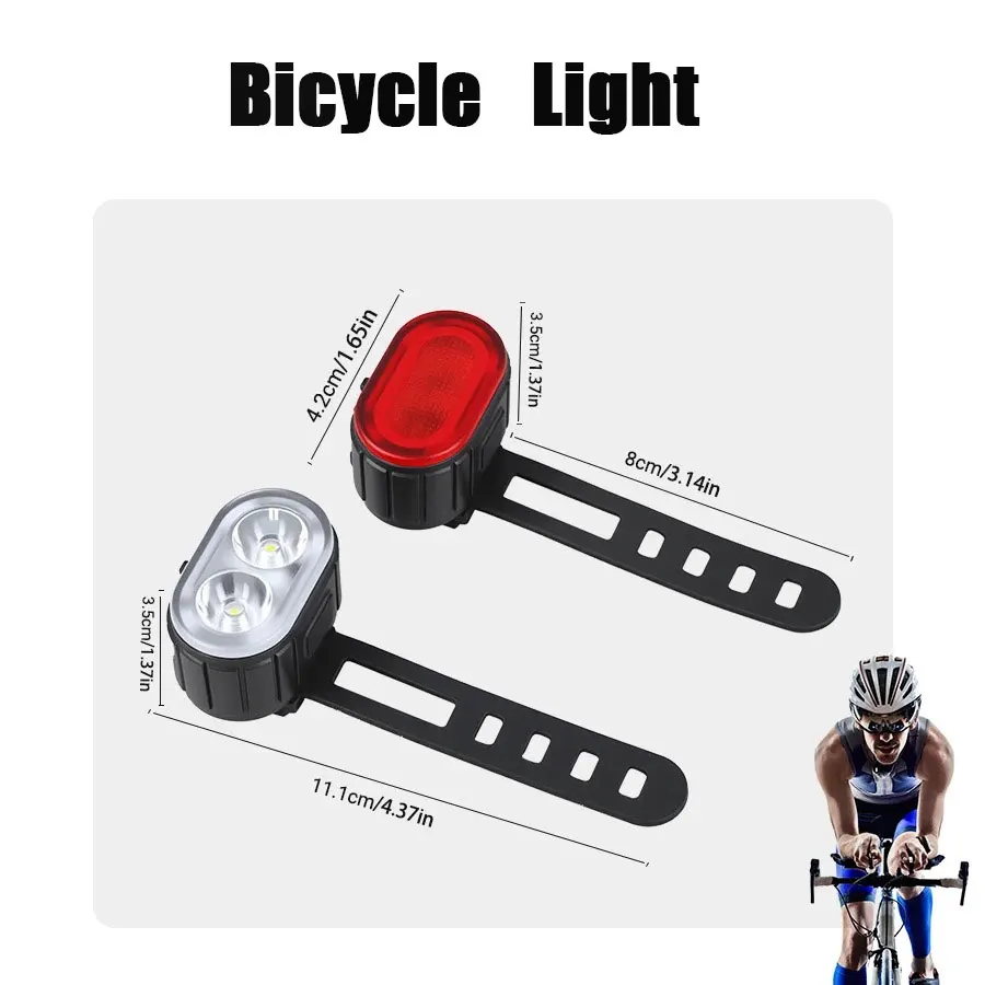 USB Aufladbare Fahrrad Lichter Fahrrad Sicherheit Warnung Lampe Im Freien Wasserdichte Radfahren Taschenlampe