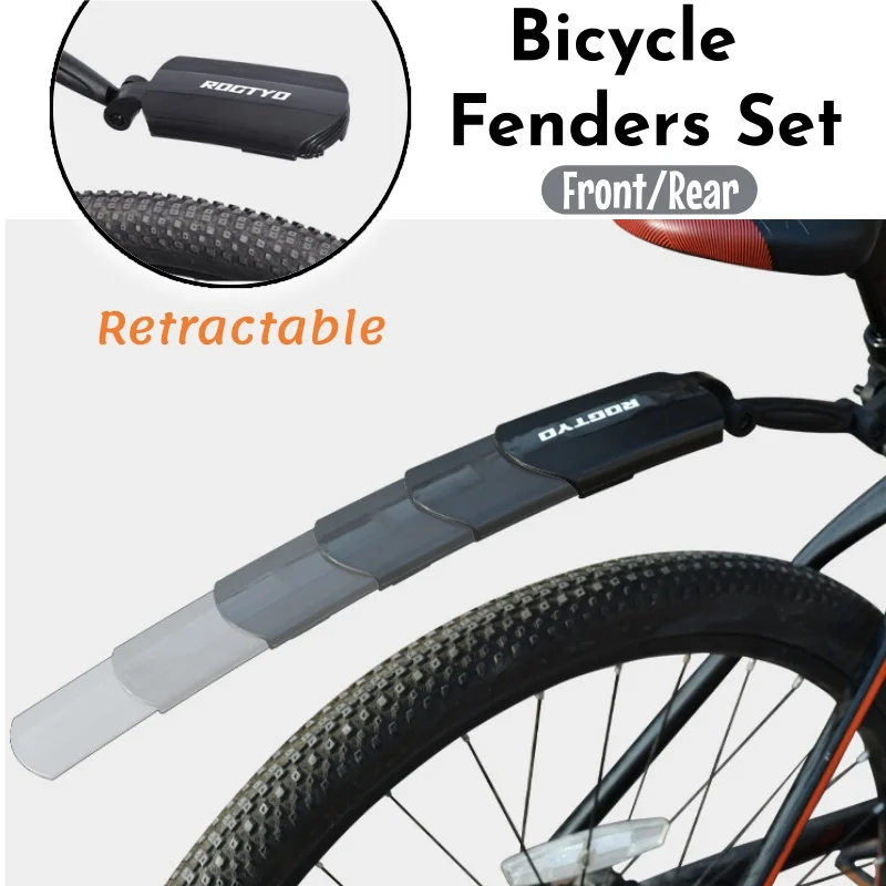 Universelles Fahrrad-Schutzblech-Set, verstellbare Schutzbleche vorne und hinten, vollständige Abdeckung