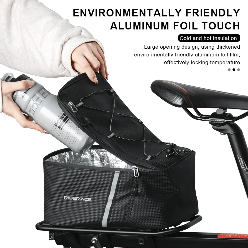 RIDERACE Fahrrad-Heckkorb Gepäckträger-Satteltasche Fahrradtasche 5L – Image 5