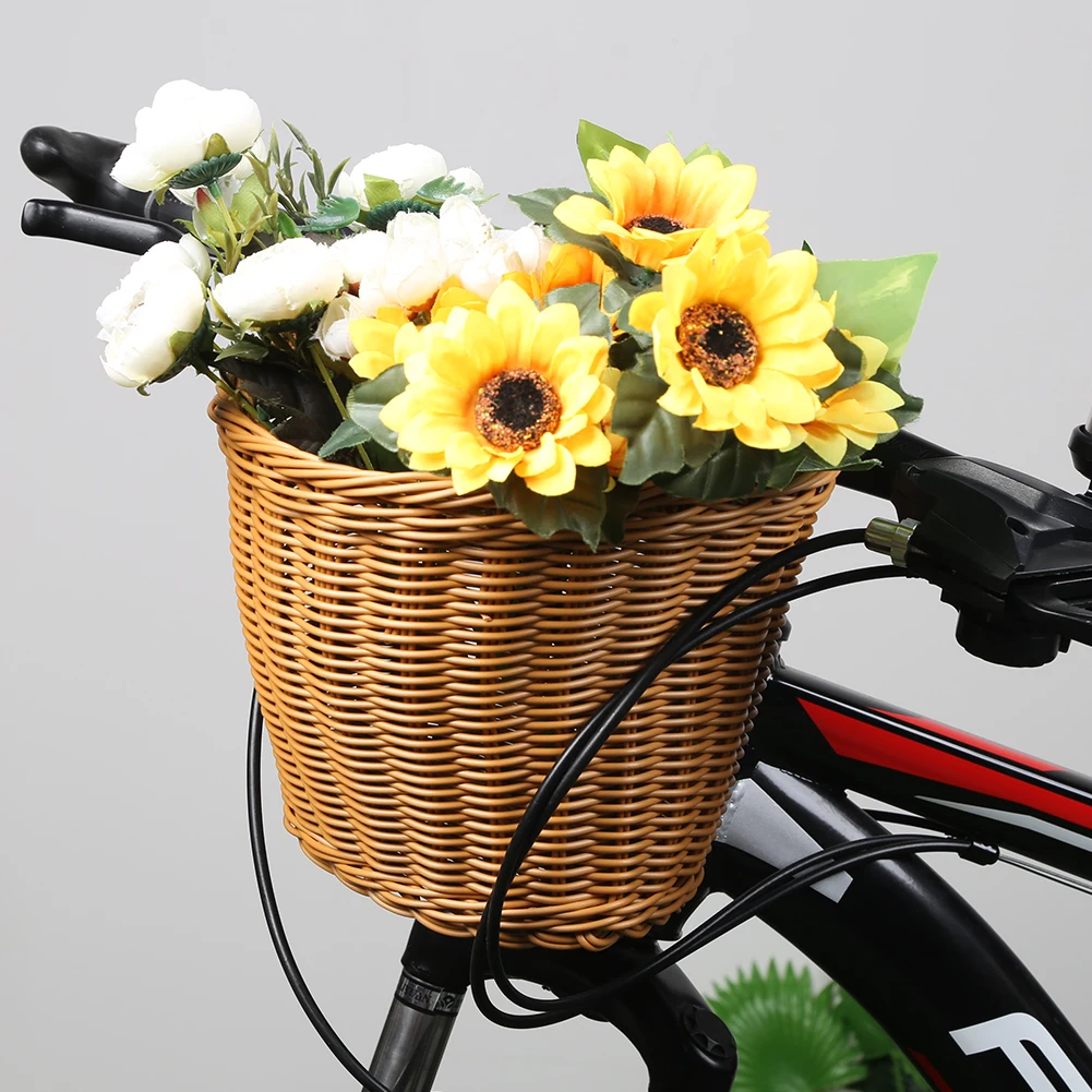 Fahrradkorb mit Vorderlenker, multifunktional, traditioneller – Immagine 3