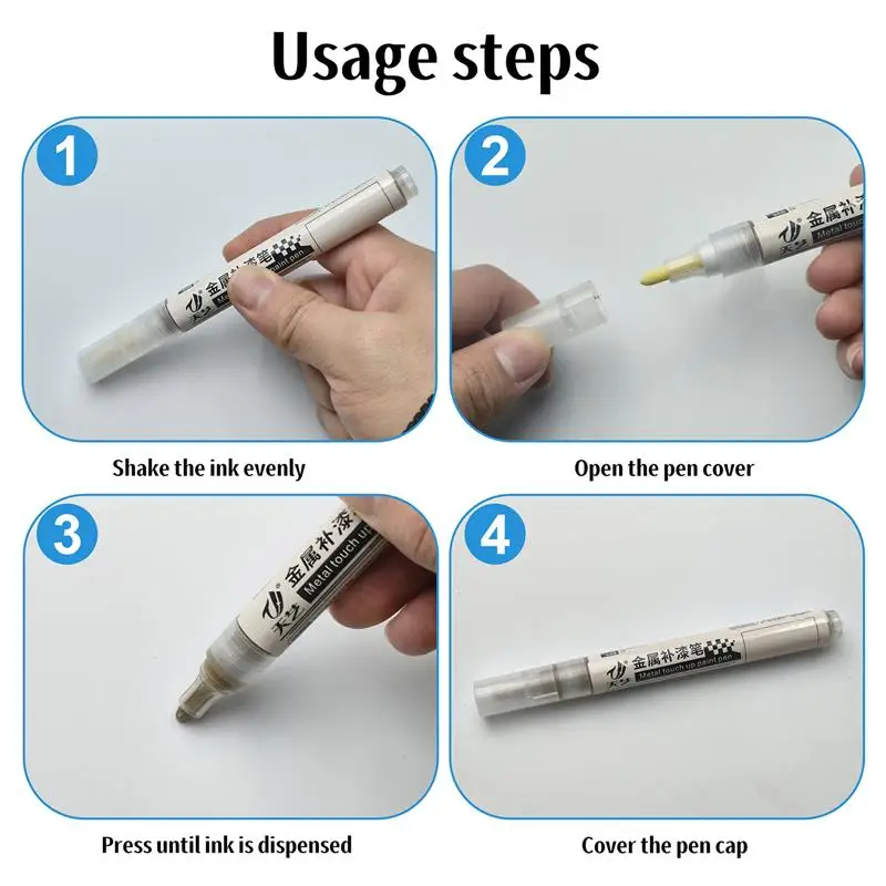 Auto Touch Up Farbe Stift Universal Motorrad Fahrrad Reifen Graffiti – Bild 6
