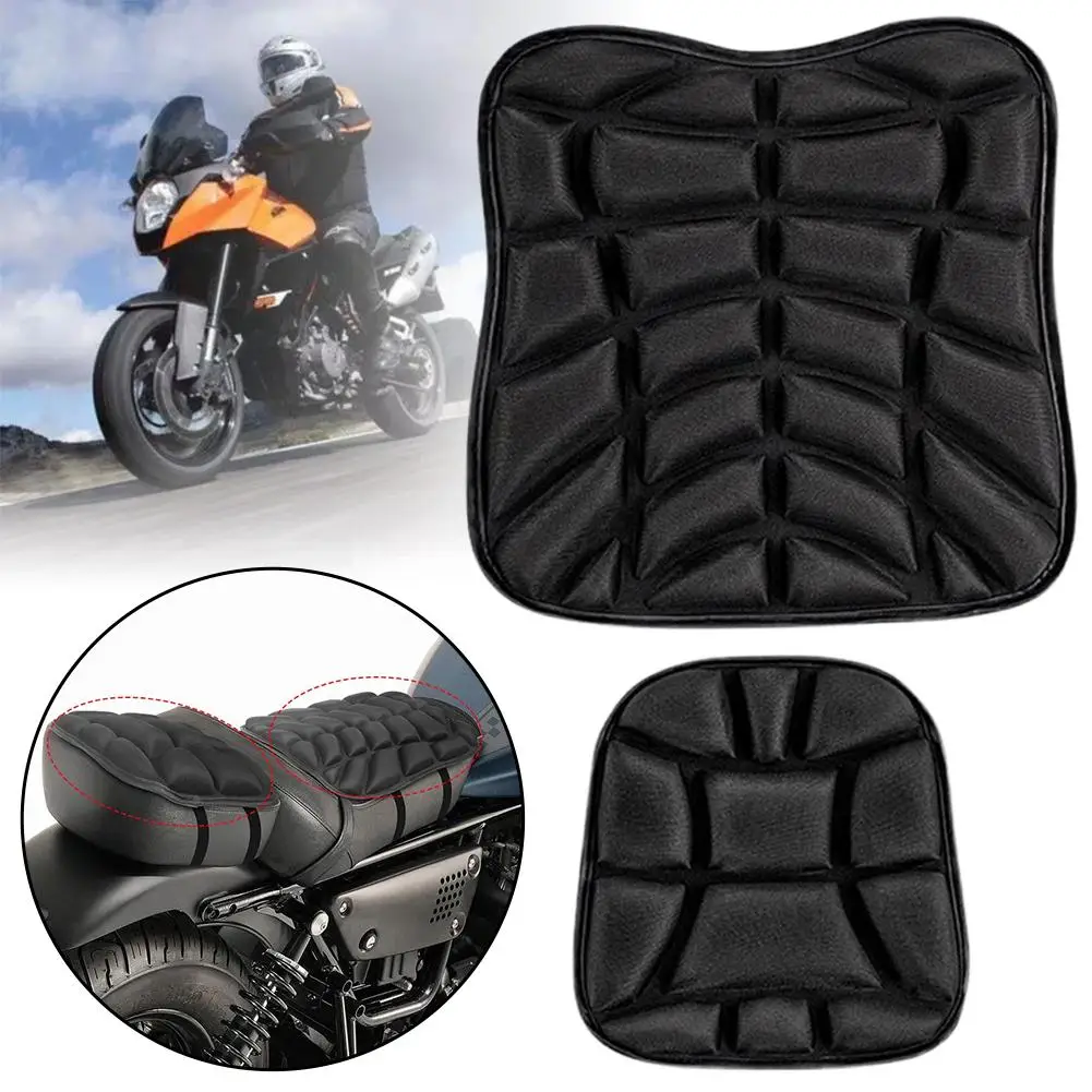 Motorrad-Sitzkissen, 3D-Gel, atmungsaktiv, stoßdämpfend, Komfort – Bild 3