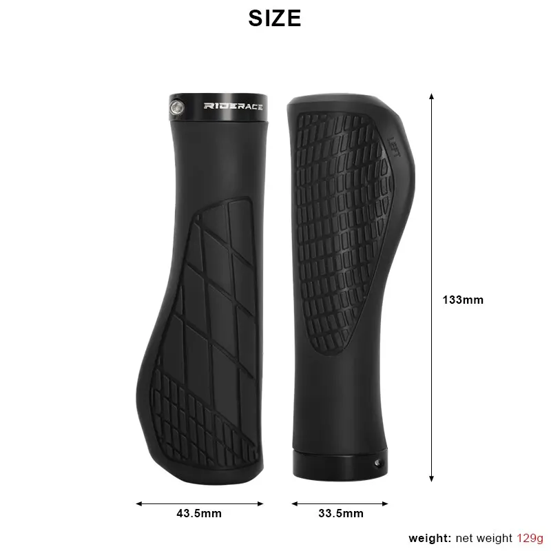 Fahrradgriffe aus weichem Gummi für MTB, Mountainbike, stoßfest – Immagine 6