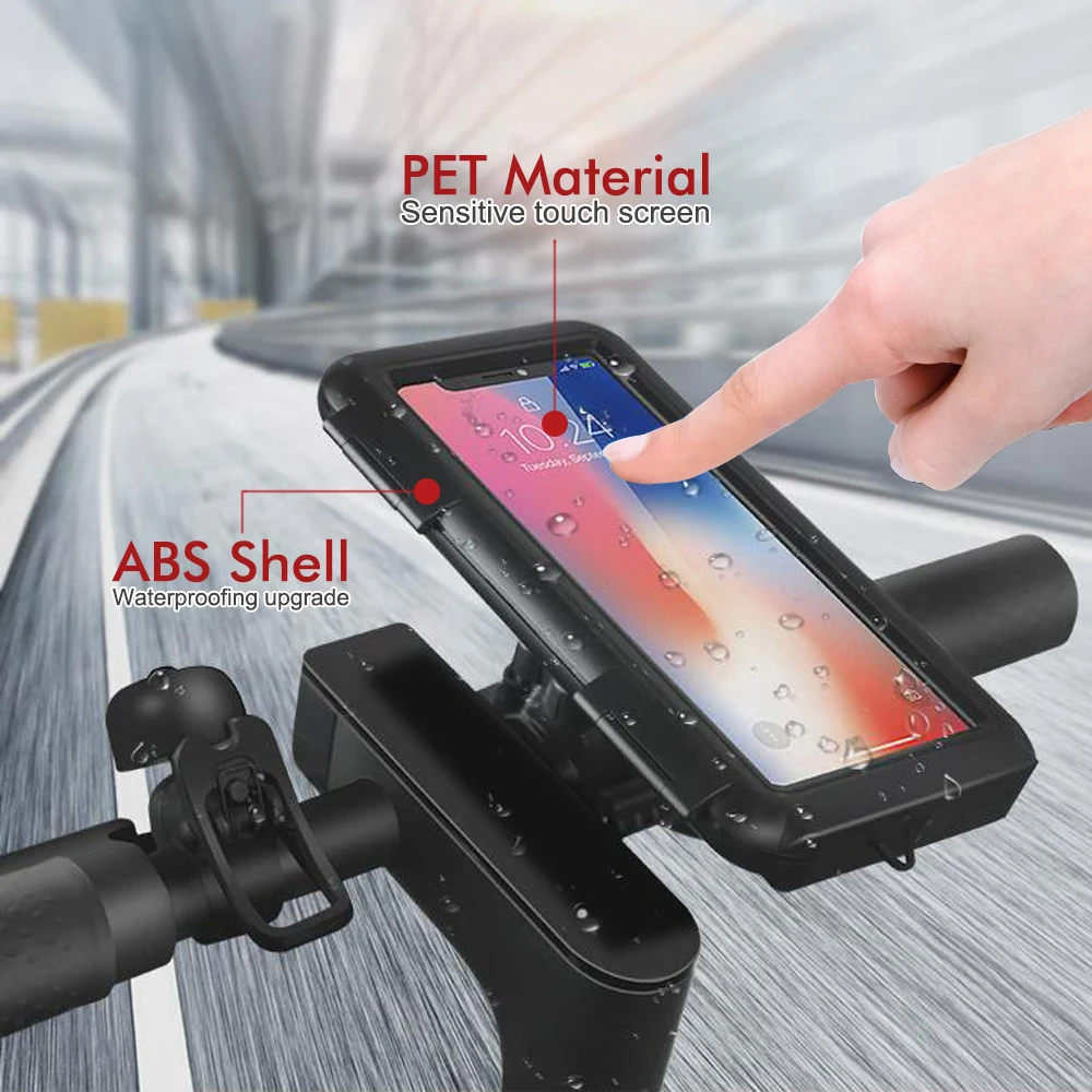 Wasserdichter Motorrad- und Fahrrad-Handyhalter für Lenker – Bild 4