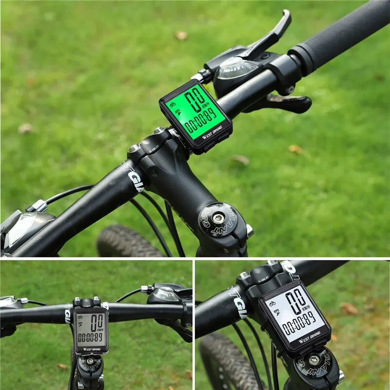 WEST BIKING Fahrrad Drahtloser Computer MTB Rennrad Kilometerzähler – Image 5