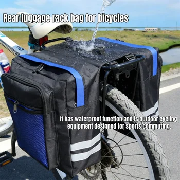 Wasserdichte Fahrradtasche, Fahrrad-Transporttasche, mit hohem und geräumigem Rücksitz, doppelseitiges Design