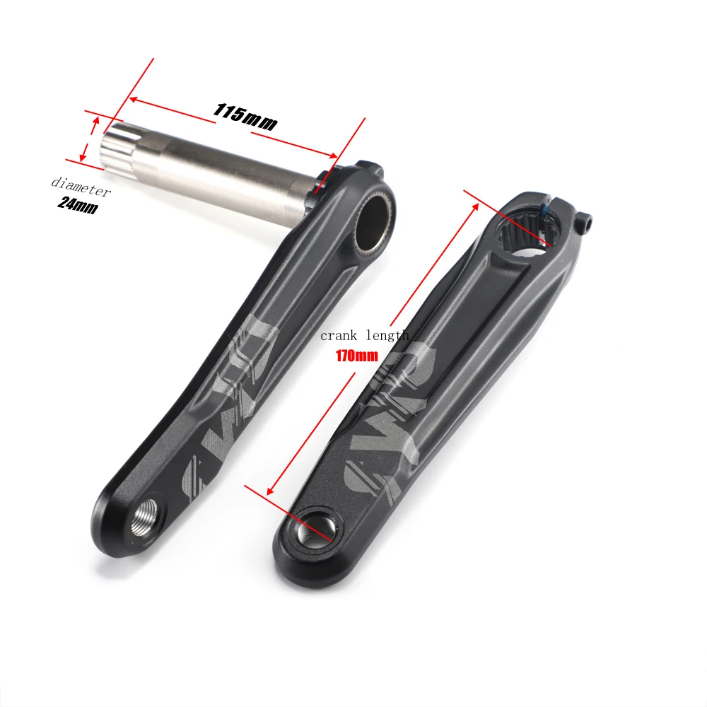 Prowheel MTB Kurbel Mountainbike Kurbel Kettenrad 160mm 0mm/3mm Offset – Immagine 6