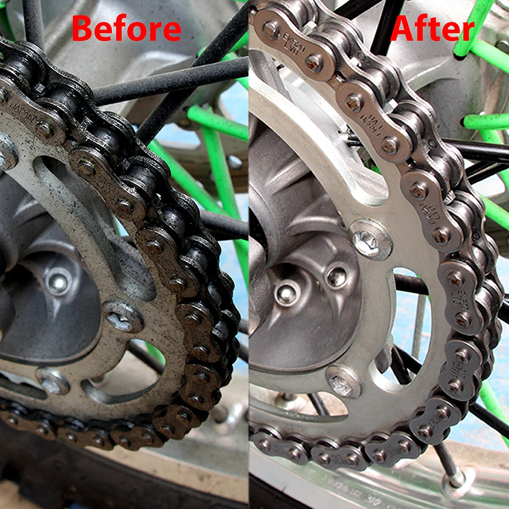 Motorrad-Kettenreinigungsset: Bürste, Getriebereiniger, Schmiergerät – Image 4