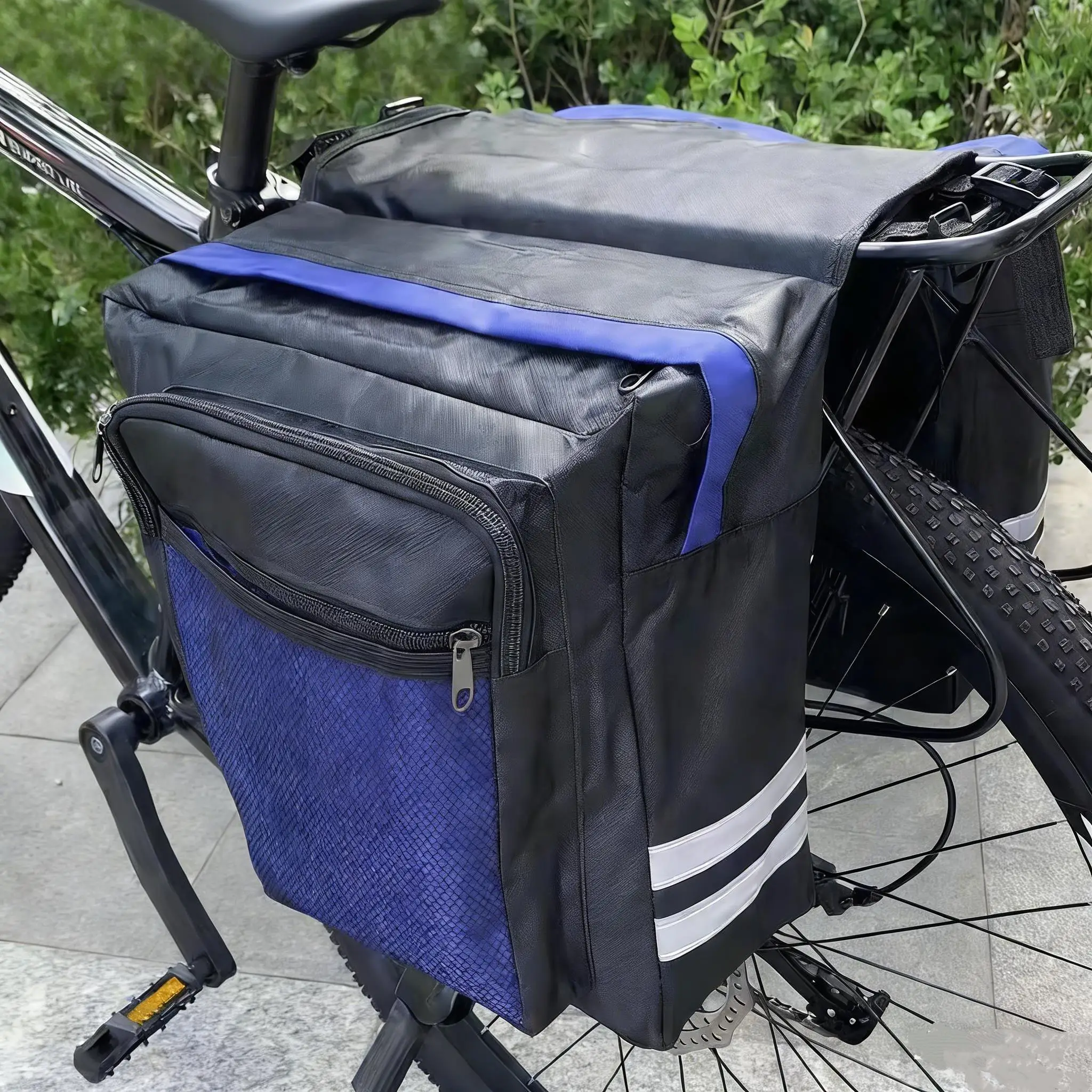 MTB Fahrradträgertasche Heckgepäckträger Fahrradtasche Gepäckträgertasche Rücksitz Doppelseitige Fahrradtasche