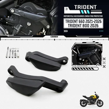 Trident 660 Trident660 Trident800 2021-2026 Motorrad Sturzschutz Rahmen-Slider Verkleidungsschutz Crashpad