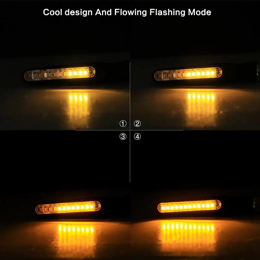 Motorrad Led Blinker Richtungs Indikatoren Bernstein Blinkende Blinker – Bild 5