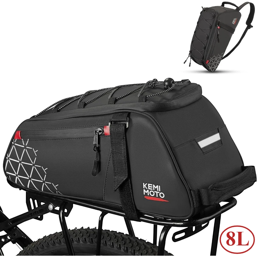 Fahrradtasche Hinten Fahrradträger Tasche 8L 13L PVC für Ebike Fahrrad Gepäckträger Tasche Fahrrad Stamm