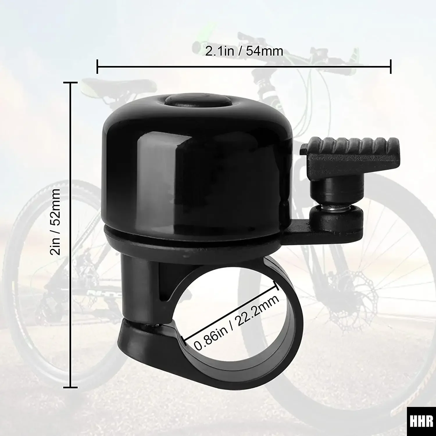 Fahrradklingel aus Legierung, Lenkerhorn für Mountainbike und Rennrad – Immagine 4