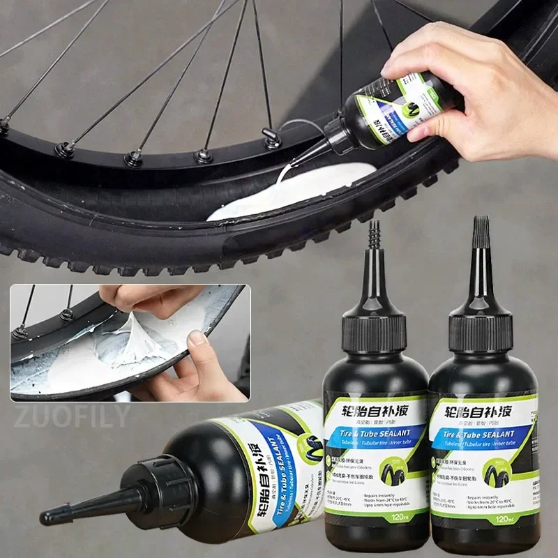 120 ml Fahrrad Tubeless Reifen Dichtstoff MTB Rennrad Reifen Reparatur Flüssigkeit Kits Reifen Punktion