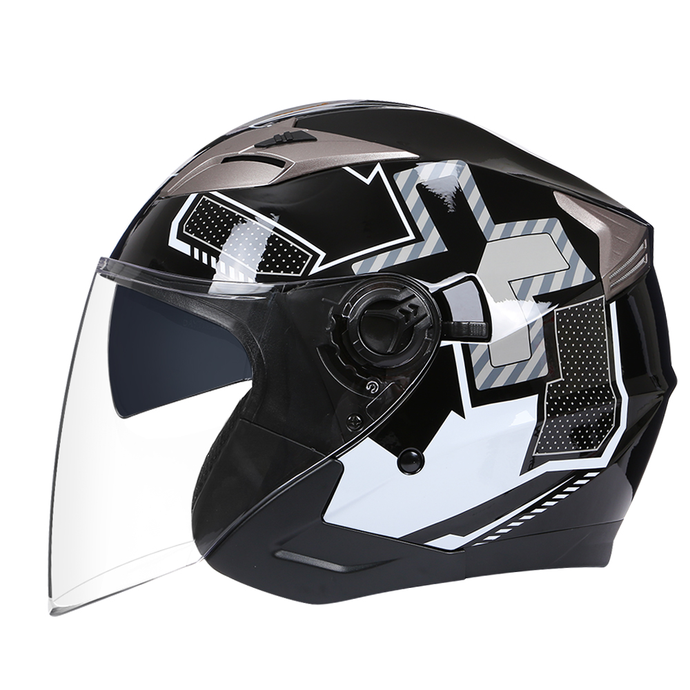 Doppel Visiere Motorrad Helm Elektrische Motorrad Fahrrad Roller – Bild 2