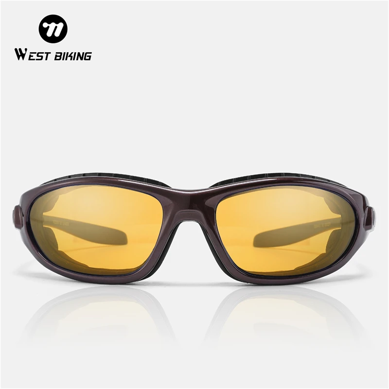 WEST BIKING Polarisierte Fahrradbrille, UV400-Schutz, Sport-Sonnenbrille, Herren und Damen, Outdoor-Brille