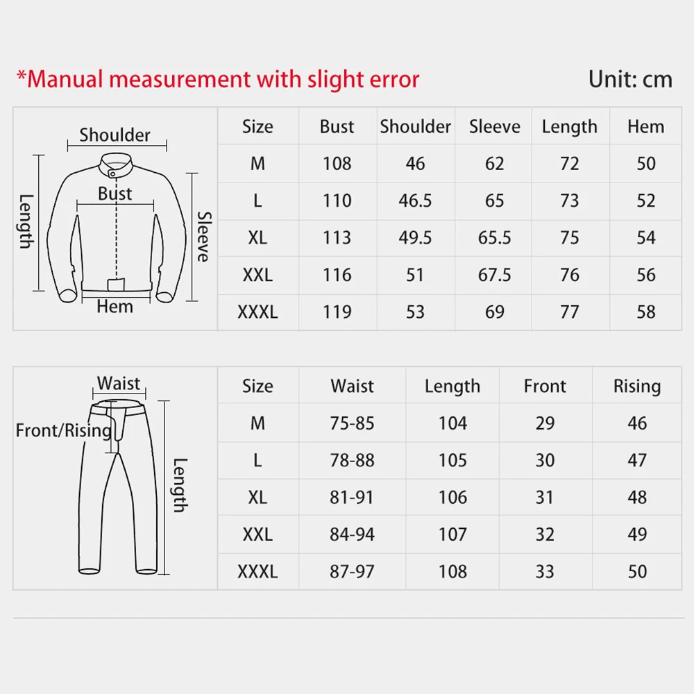 Motorradjacke Mann Wasserdichte Motorrad-Reitjacke Eingebaute – Immagine 6