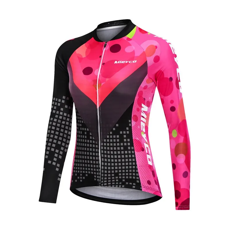 Radtrikot für Damen, lange Ärmel, Rennradbekleidung, Reitshirt, Mountainbike-Teamkleidung, MTB, weiblich