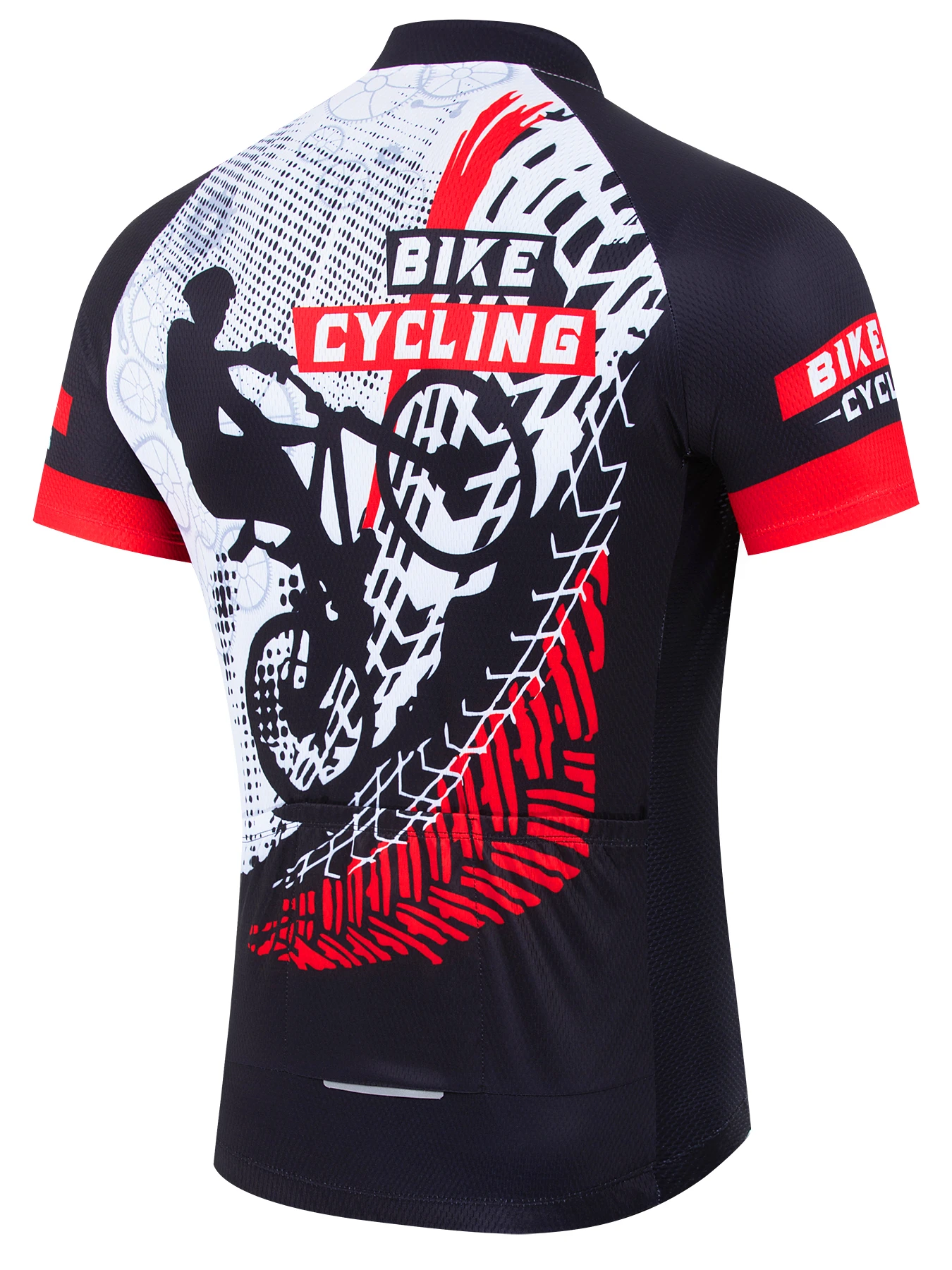 Herren Radtrikot Kurzarm Sommer Rennrad Kurzes Shirt Fahrrad-Oberteil – Immagine 4