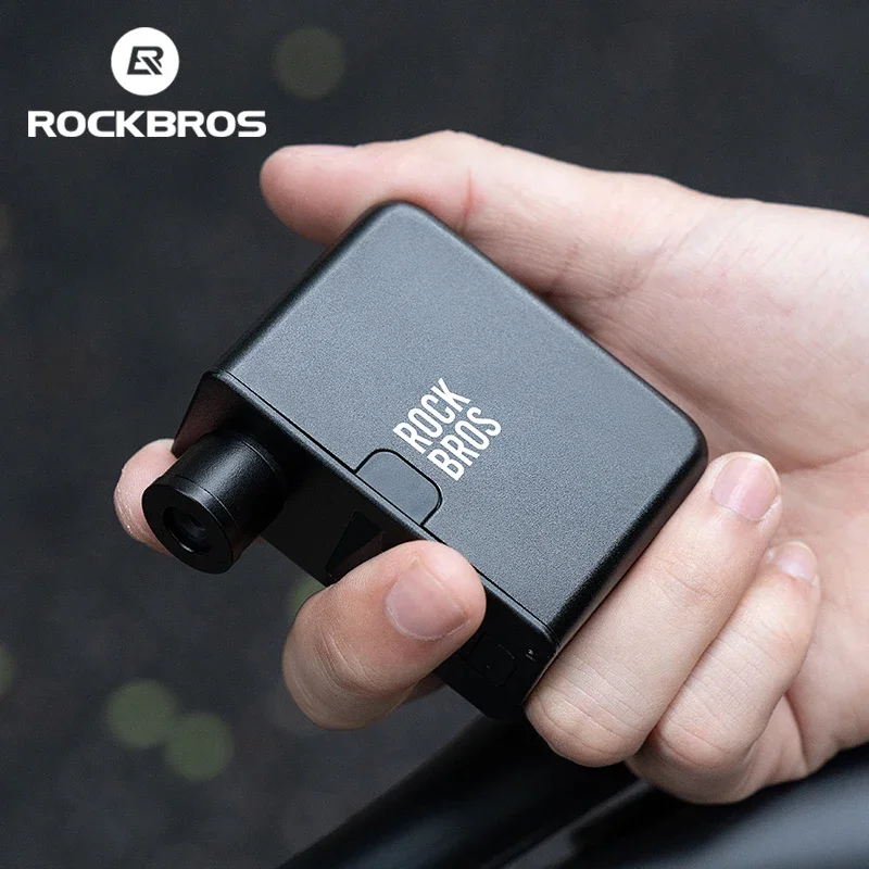 ROCKBROS Fahrradpumpe, tragbare Mini-elektrische Luftpumpe, Handheld, 120 PSI, wiederaufladbar, Reifenfüller
