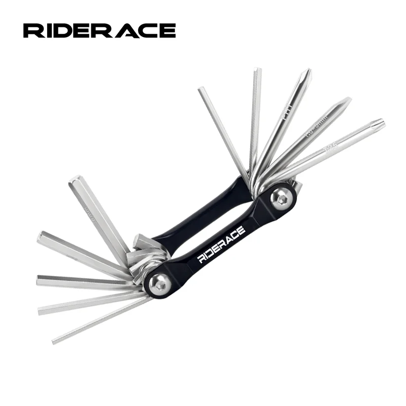 RIDERACE Fahrrad-Multi-Tool-Kits, Stahl, tragbar, Sechskant-Inbusschlüssel, Multifunktions-Schraubendreher