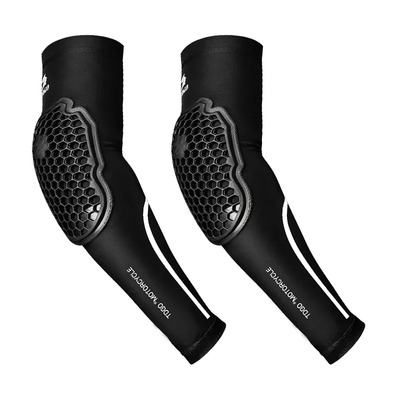 Hochelastisches Motorrad-Ellenbogenschutz-Set für Enduro-Ausrüstung, Motocross, Radfahren, UV-Sonnenschutz