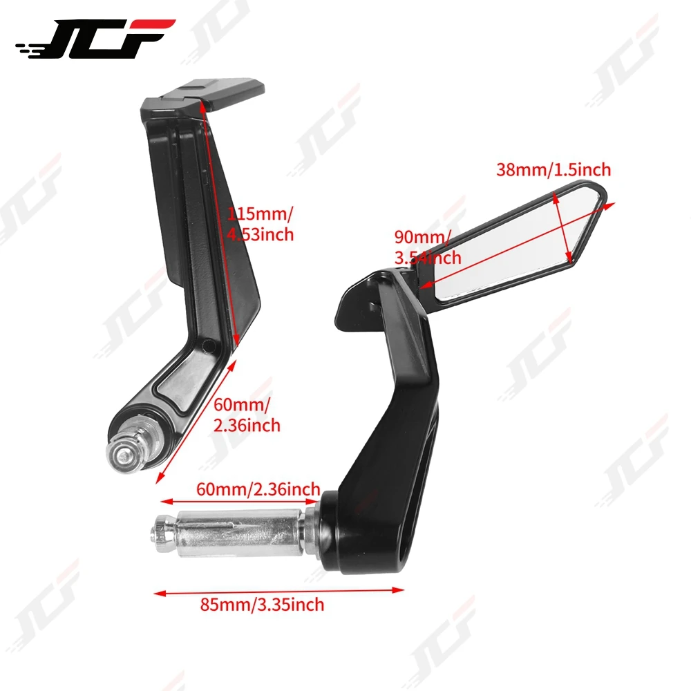 1 Paar 7/8 Zoll (22 mm) Motorrad-Rückspiegel, universelle – Bild 6