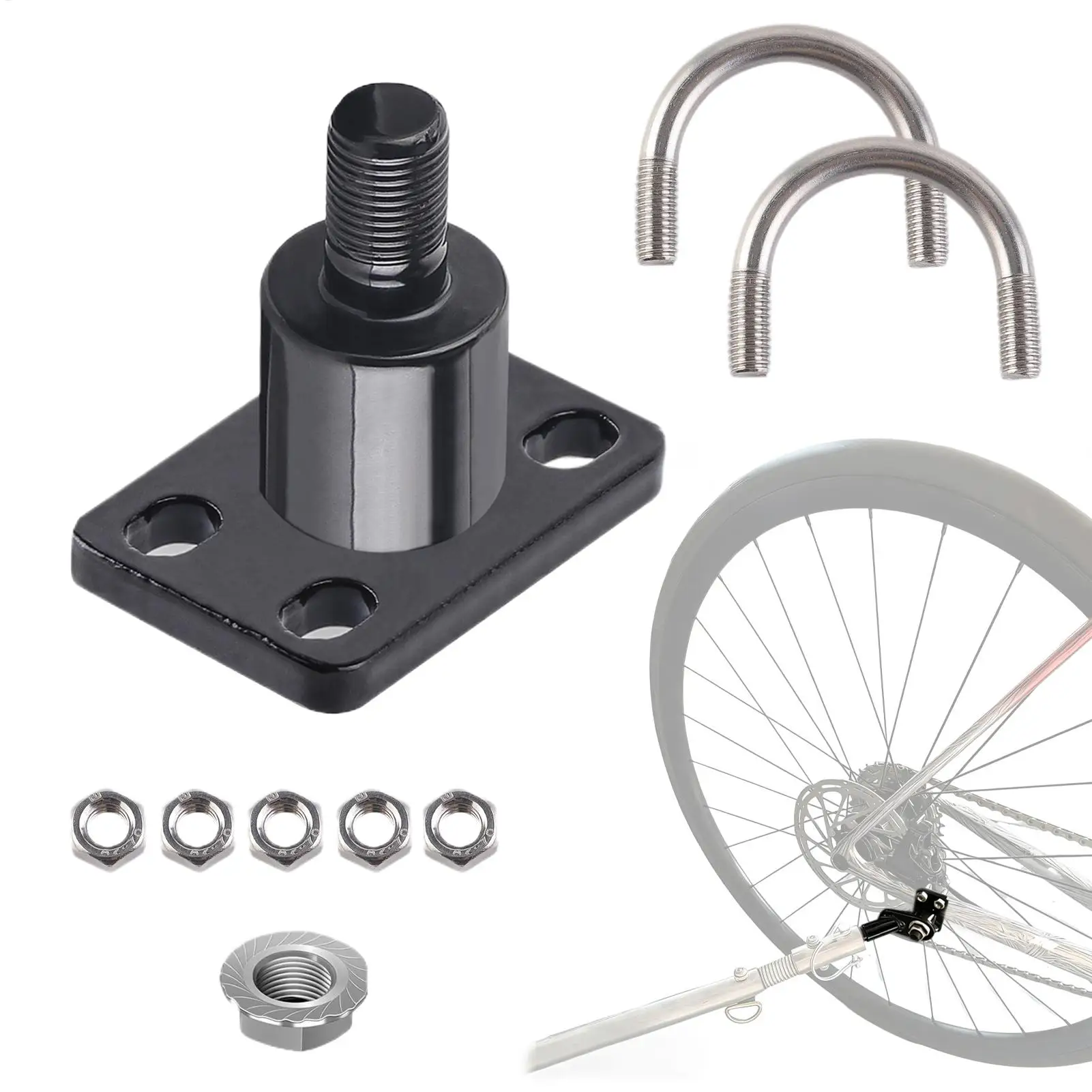 Fahrradanhänger-Kupplung, Universeller Ersatzadapter, Fahrradanhänger-Anschluss für Reisen, Garage, Zuhause