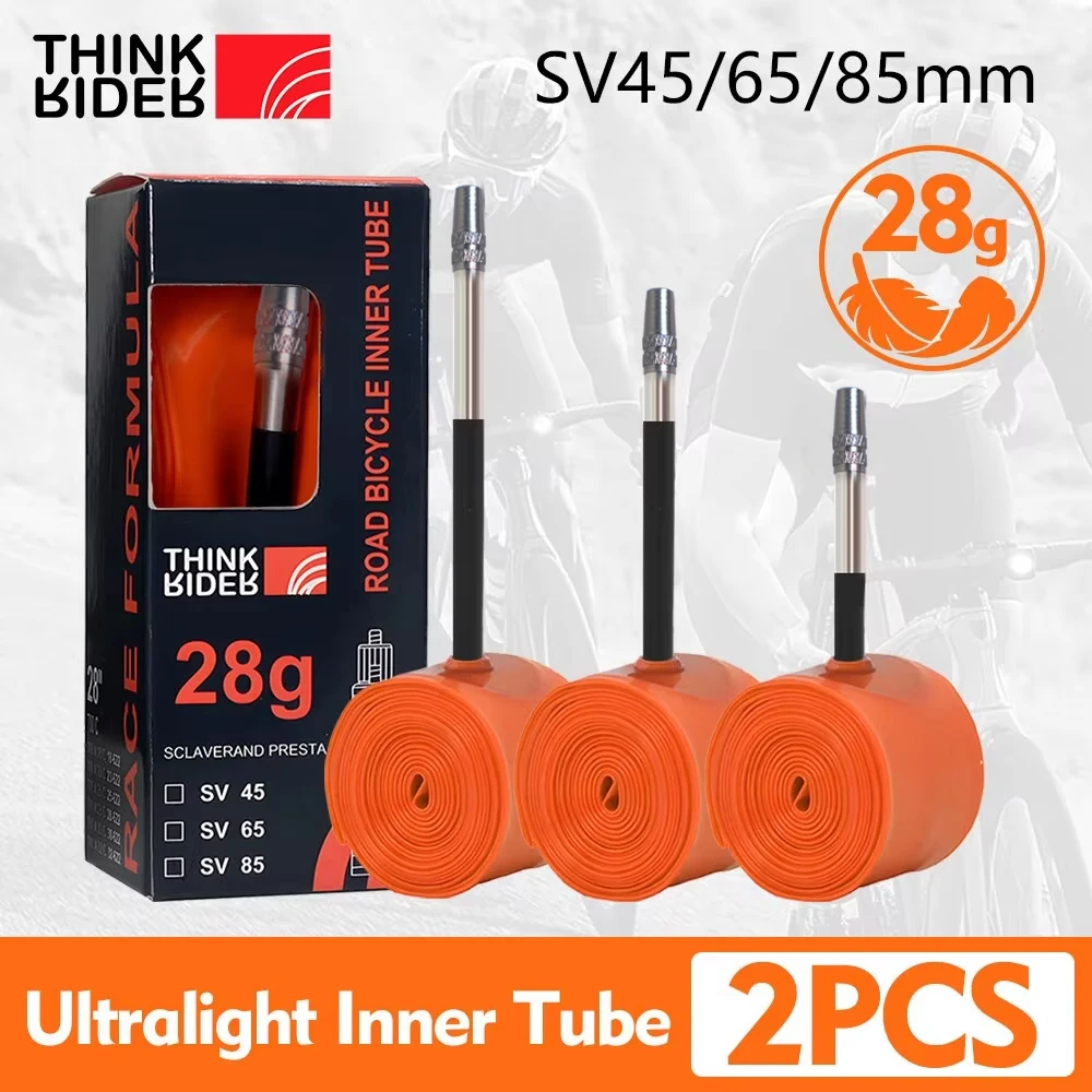 ThinkRider 28 g ultraleichter Fahrradschlauch, 700 x 18, 25, 28 – Image 3