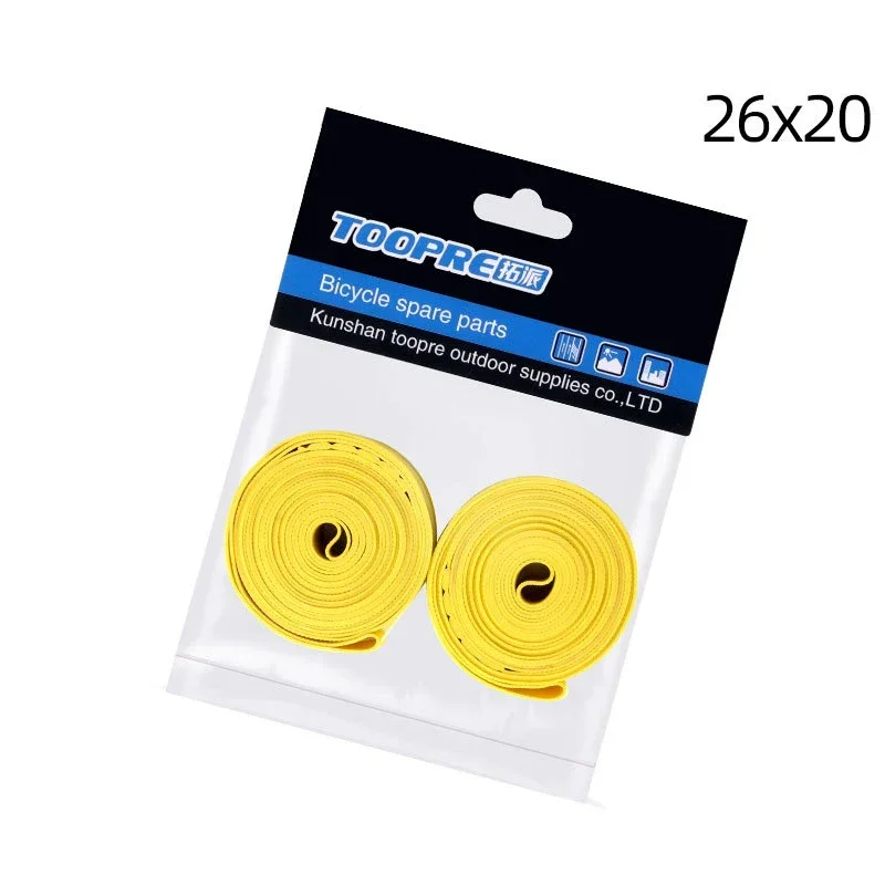 2er-Pack Fahrradreifen-Pannenschutzstreifen aus PVC für 700C, 26, 27,5, 29 Zoll MTB