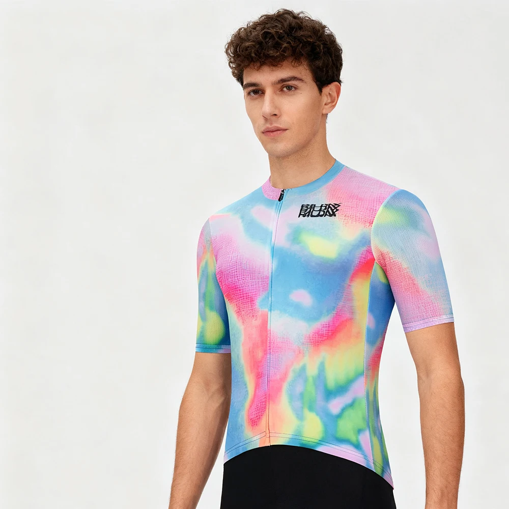 Herren-Radsportbekleidung Sommer Kurzarm-Radtrikot Maillot Ciclismo Hombre Outdoor Rennrad-Fahrradtrikot