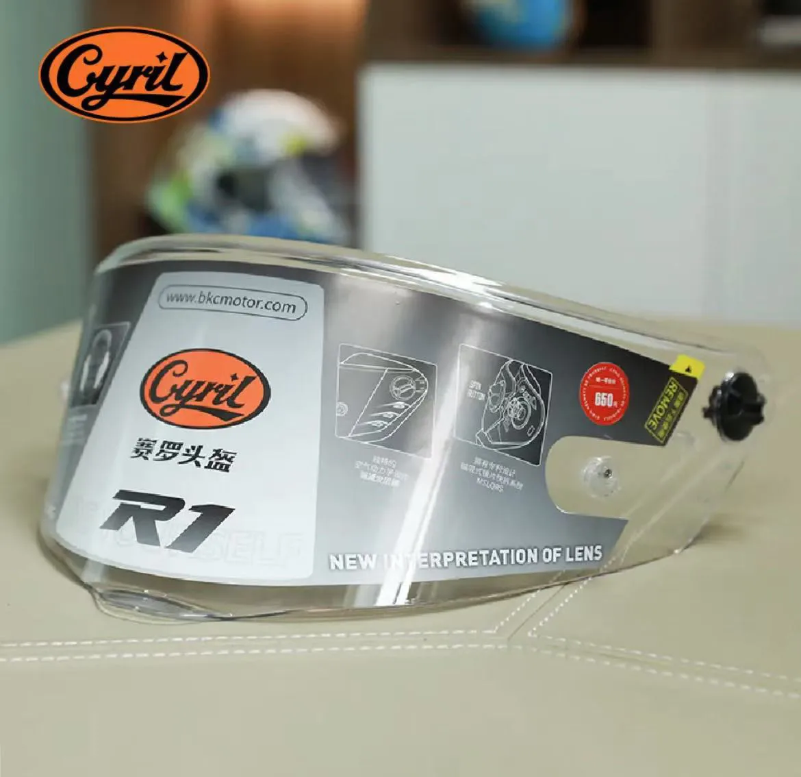 Helmvisier für CYRIL R1 Breaker SV Motorradhelm, Schutzbrille, Windschutz, Zubehörteil, Visière Moto