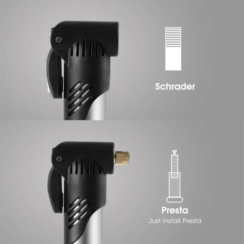 WEST RADFAHREN Tragbare Mini Fahrrad Pumpe Radfahren Hand Luftpumpe – Bild 6