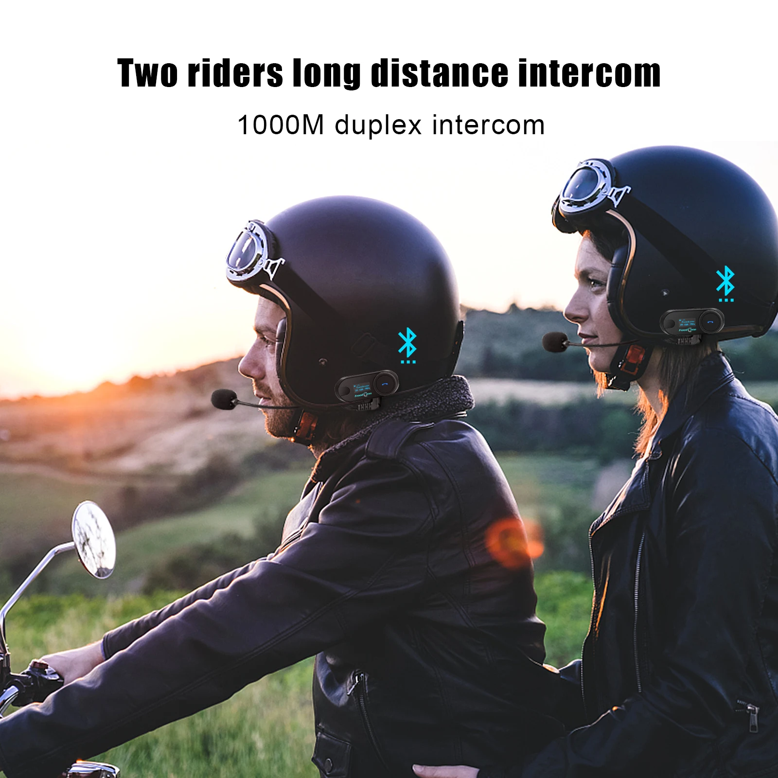 FreedConn TCom SC Bluetooth Motorradhelm-Headset Intercom 6-Wege – Bild 3